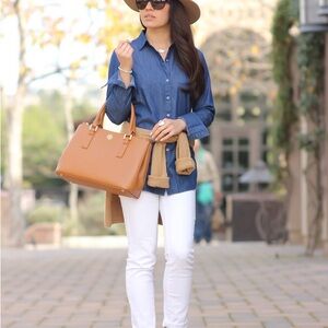 Tory Burch Robinson Double Zip Tote